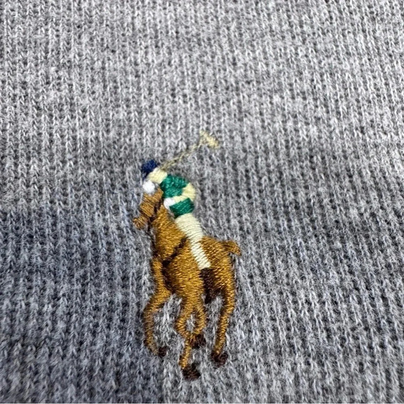 2 Polo Ralph Lauren 1/4 Zip Sweaters Estate Rib 1-gray1-burgundy Sz XL - Picture 13 of 13